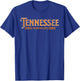 Vintage Tennessee Volunteer State, TN Orange Coonhound T-Shirt - T-Shirt | Royal