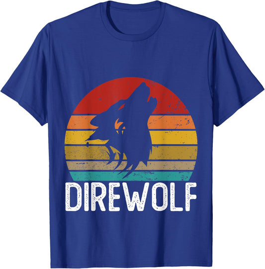 Retro Direwolf Shirt Cute Funny Direwolves T-Shirt - T-Shirt | Royal