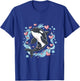 Orca Whale Hearts Graphic T-Shirt - T-Shirt | Royal