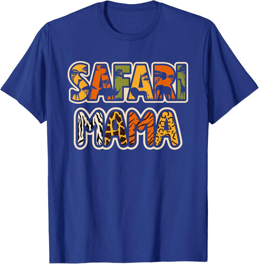 Safari Mama Safari Costume Safari Outfit Cute African Safari T-Shirt - T-Shirt | Royal