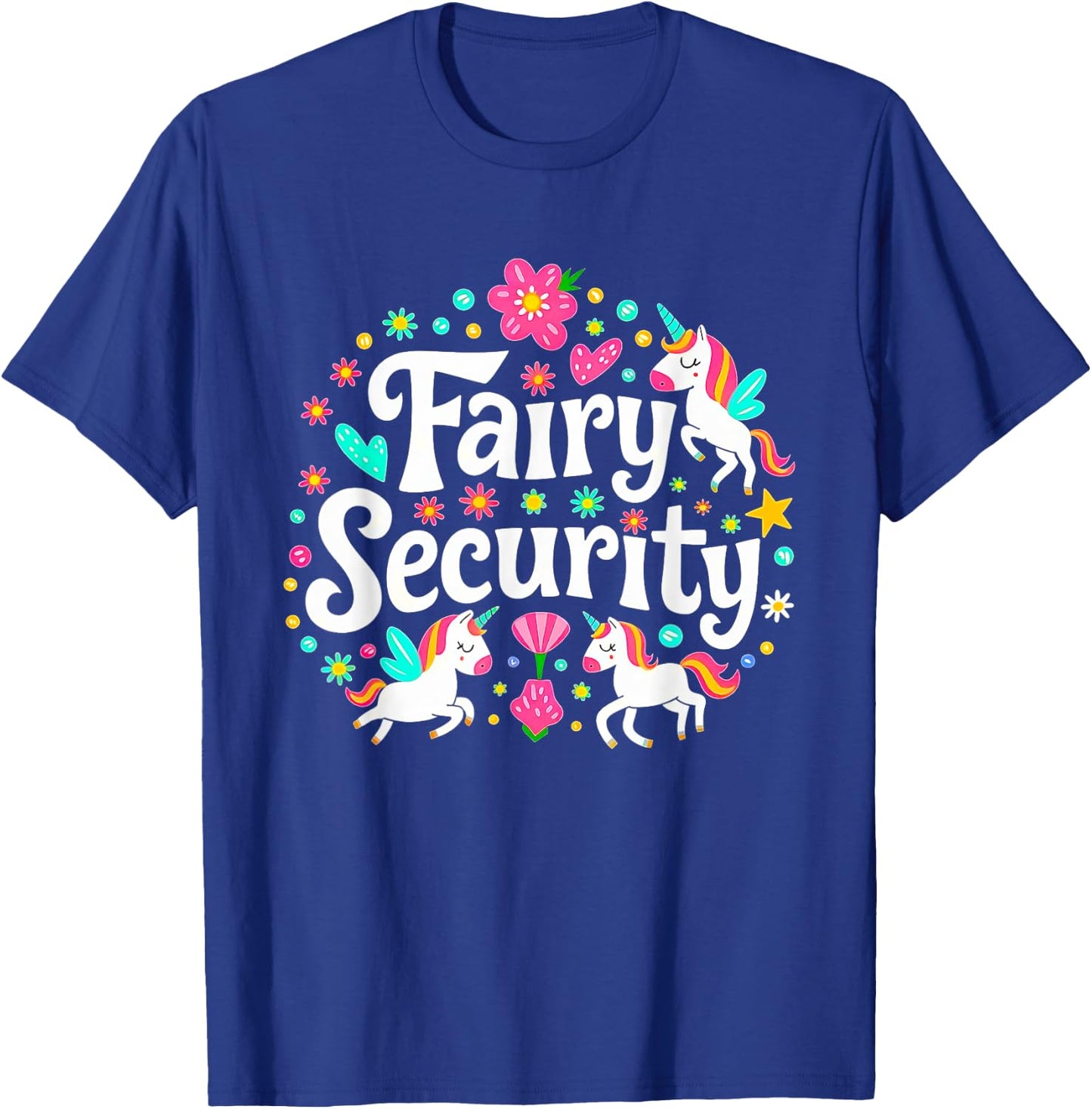 Fairy Security Unicorn Halloween Costume Adult Mom Dad T-Shirt - T-Shirt | Royal