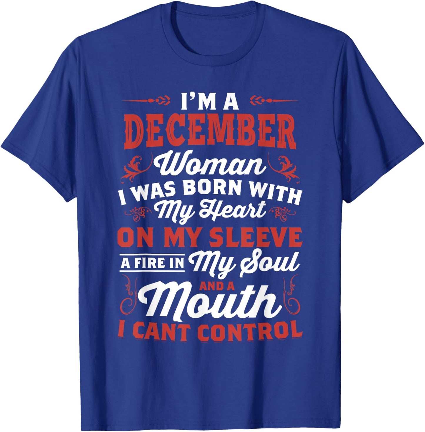 I'm An December Women Queen Born In December T-Shirt - T-Shirt | Royal