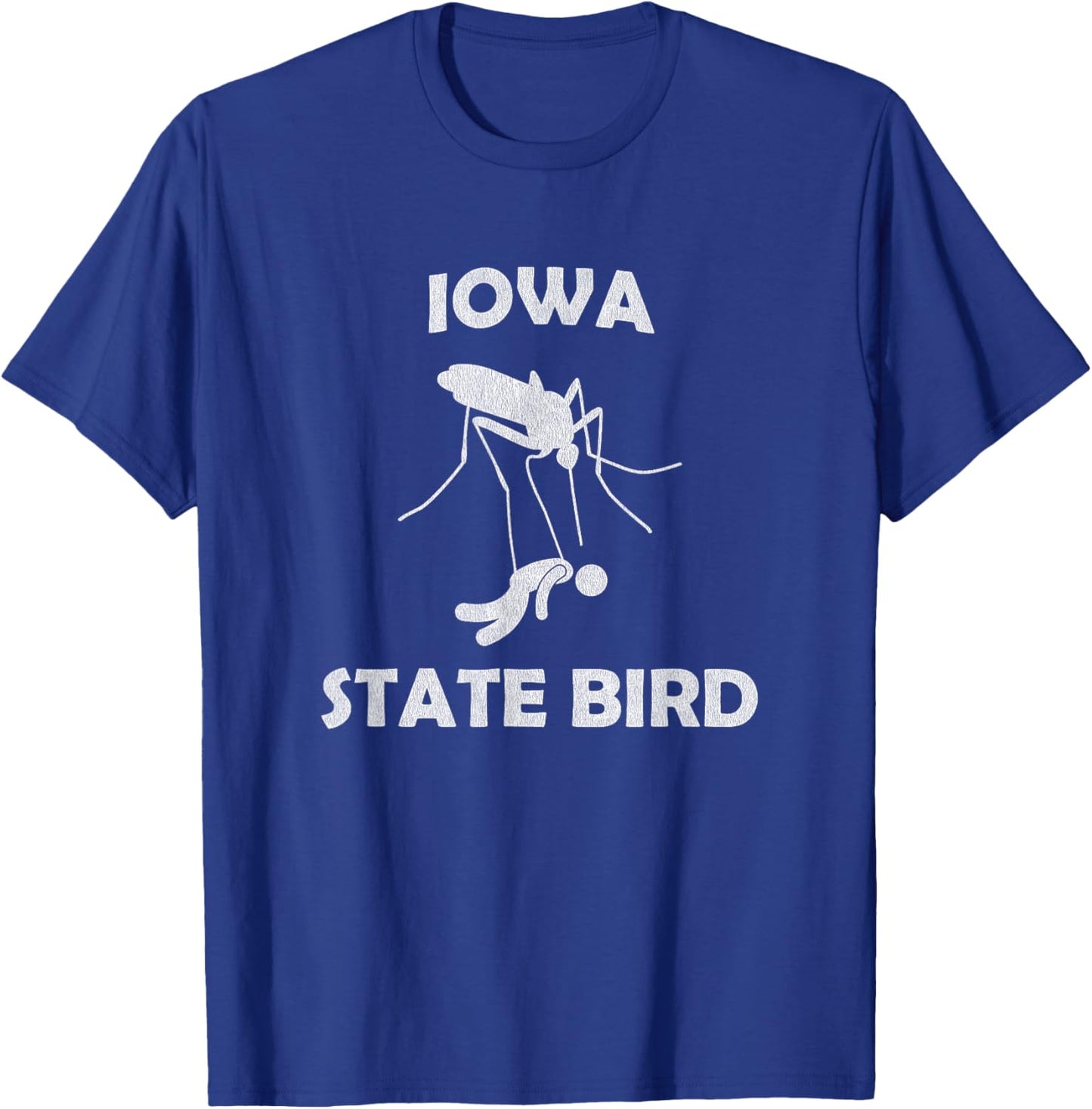 Iowa Mosquito State Bird Funny Outdoors Camping T-Shirt - T-Shirt | Royal