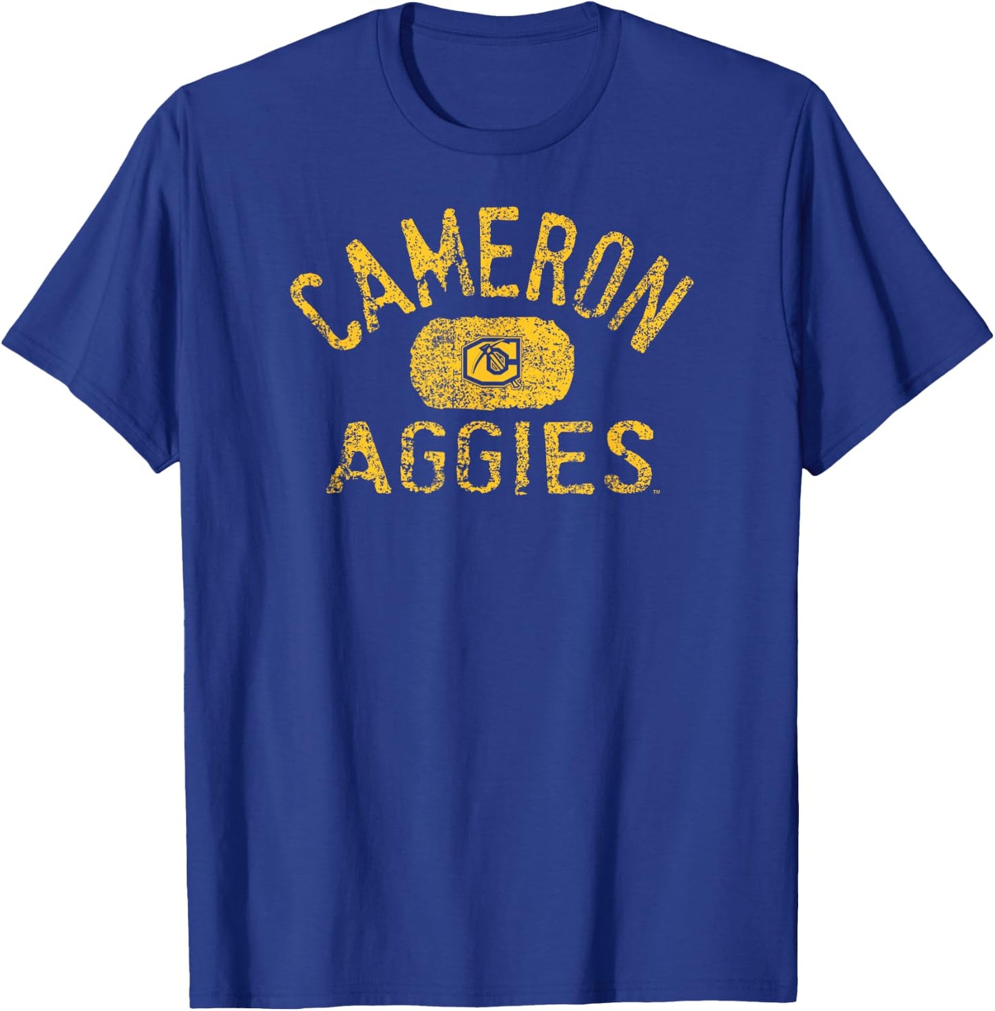 Cameron Aggies Vintage Black Officially Licensed T-Shirt - T-Shirt | Royal