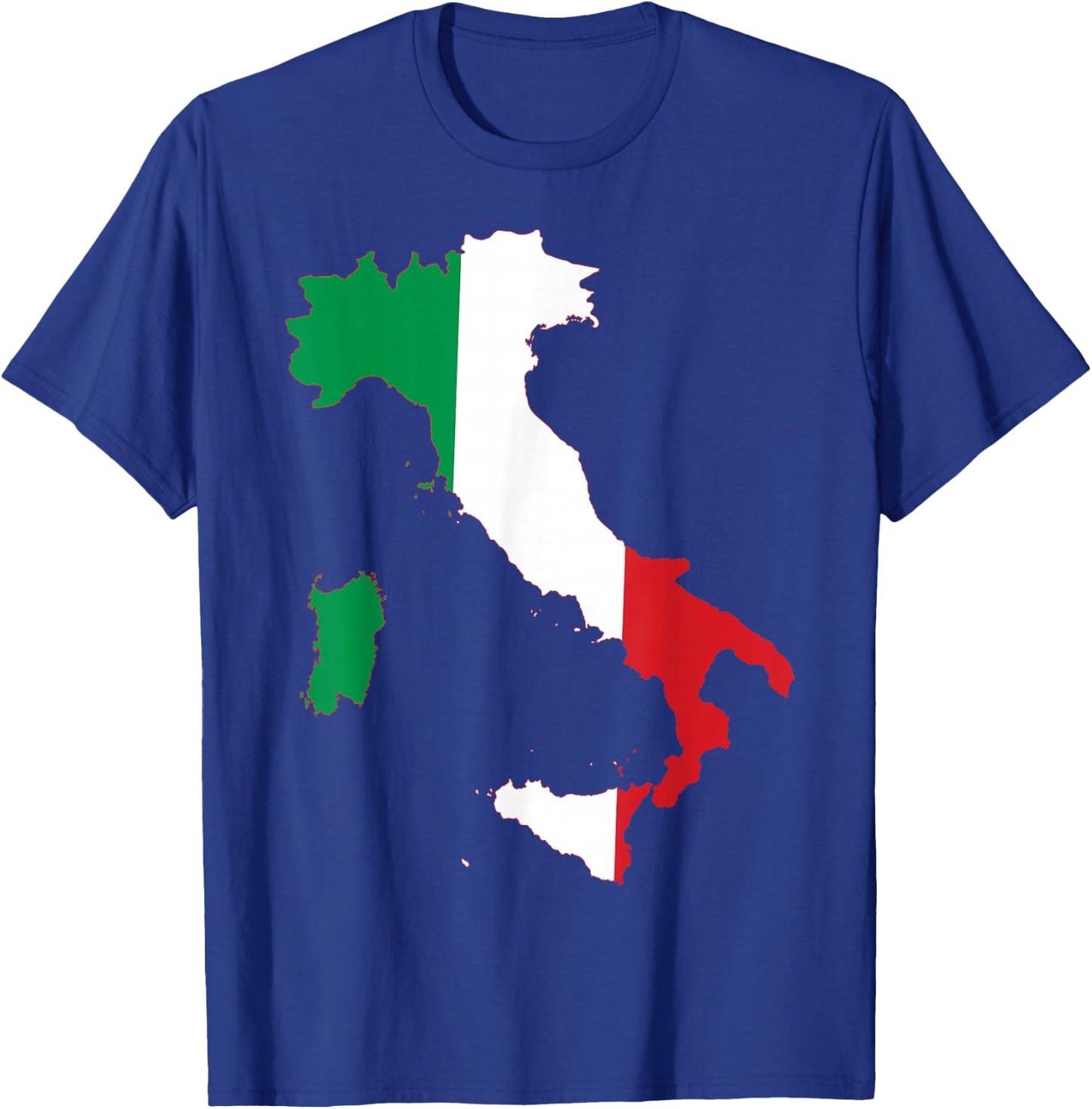 Italy Flag Heart Heartbeat for Italy Men Women Kids T-Shirt - T-Shirt | Royal