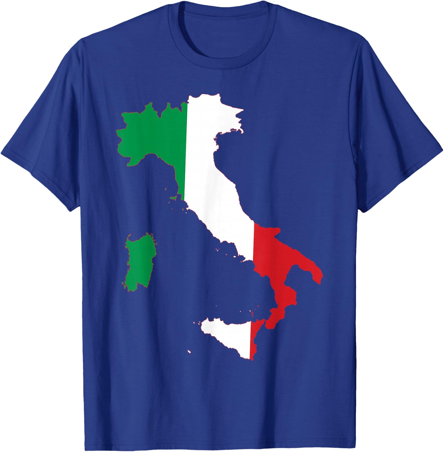 Italy Flag Heart Heartbeat for Italy Men Women Kids T-Shirt - T-Shirt | Royal