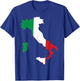 Italy Flag Heart Heartbeat for Italy Men Women Kids T-Shirt - T-Shirt | Royal