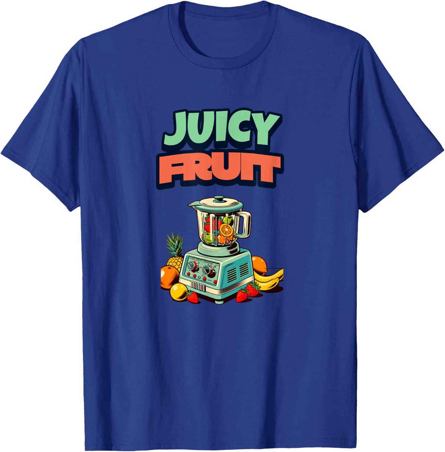 Juicy Fruit Retro Smoothie Eat Clean Funny Healthy Food T-Shirt - T-Shirt | Royal