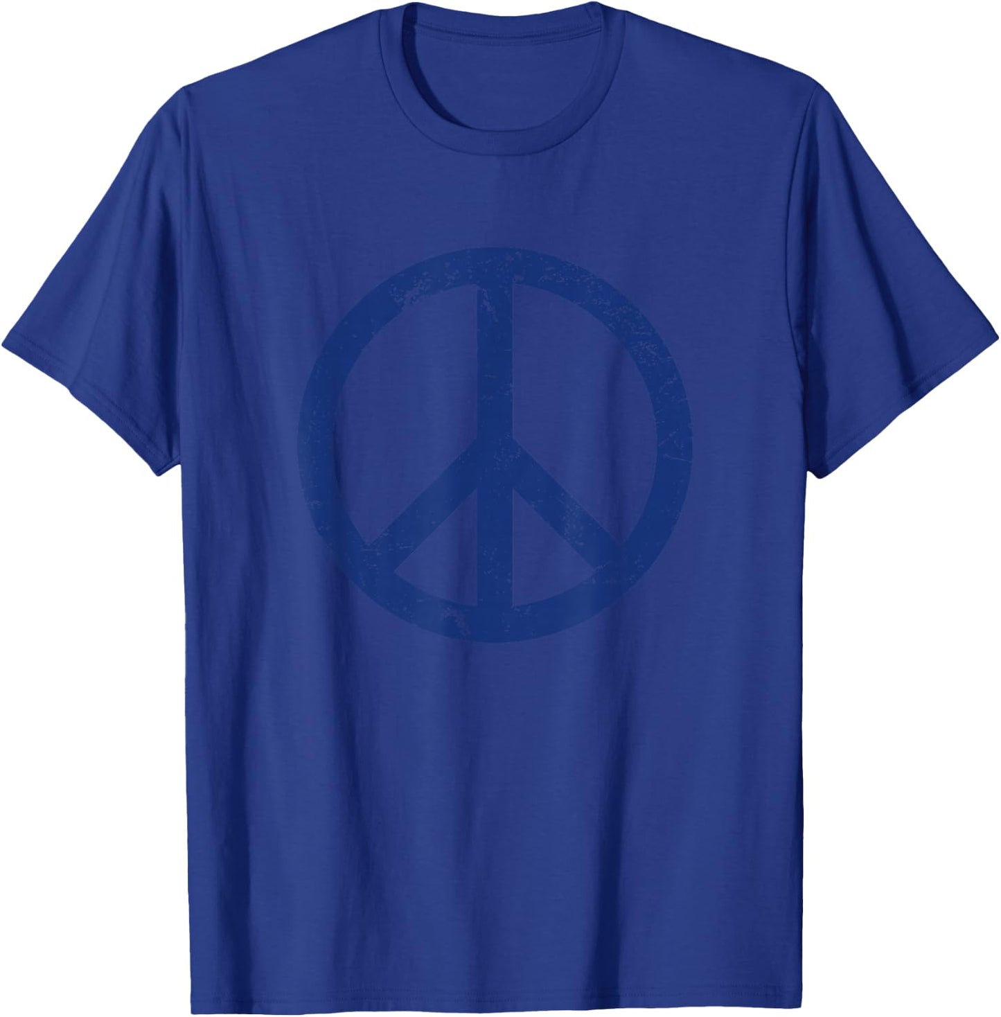 Vintage royal blue peace T-Shirt - T-Shirt | Royal