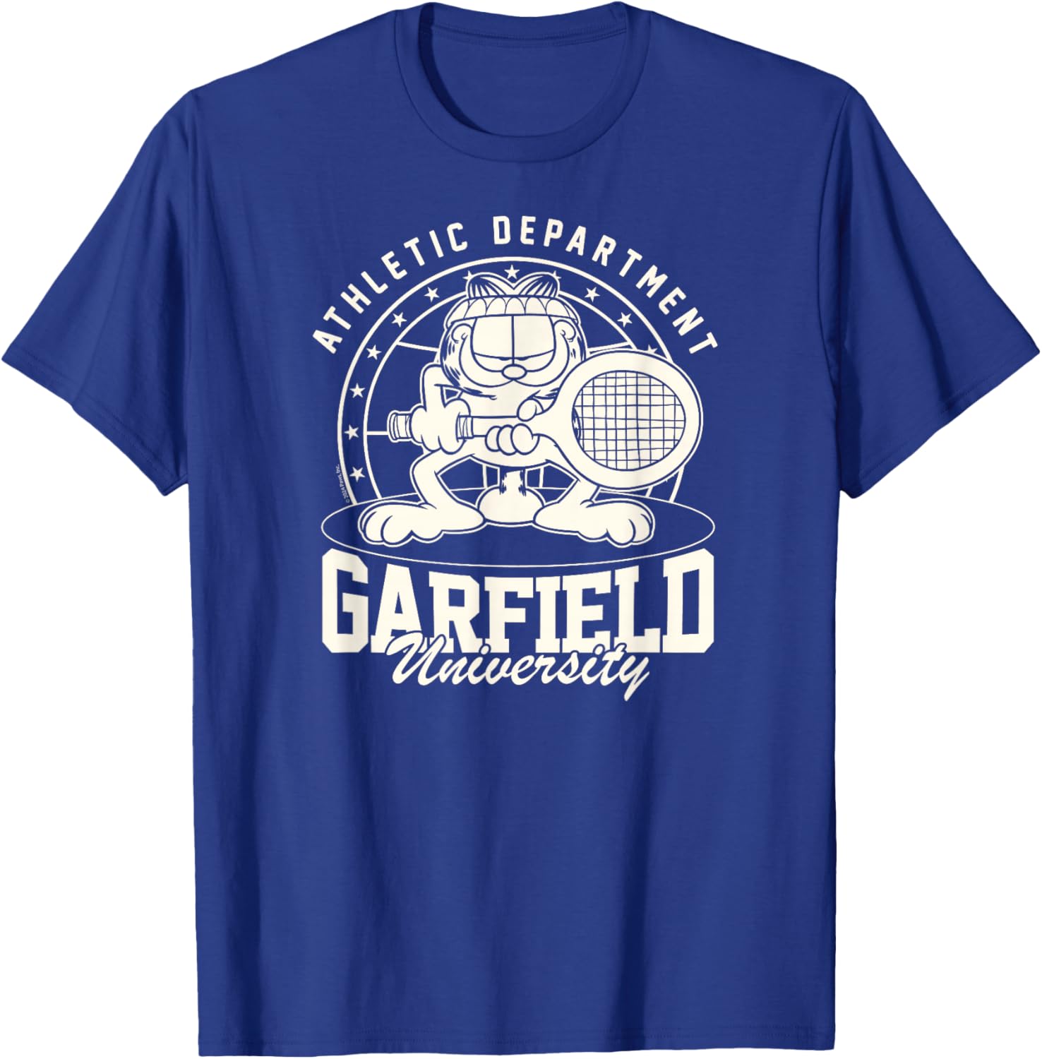 Garfield - Tennis University Athletic Department T-Shirt - T-Shirt | Royal