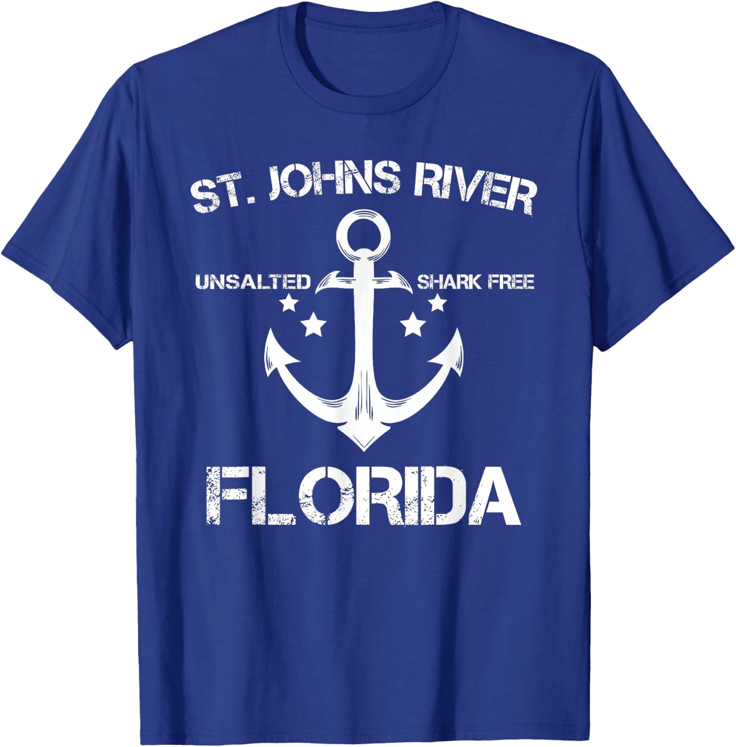 ST. JOHNS RIVER FLORIDA Funny Fishing Camping Summer Gift Men Women Girls Kids T-Shirt - T-Shirt | Royal