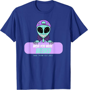 Wish You Were Weird Alien T-Shirt - T-Shirt | Royal