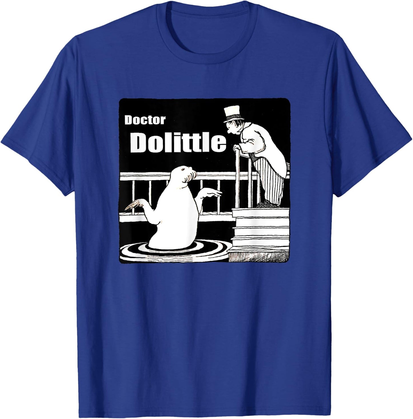 Dr Dolittle Speaking with A Walrus T-Shirt - T-Shirt | Royal