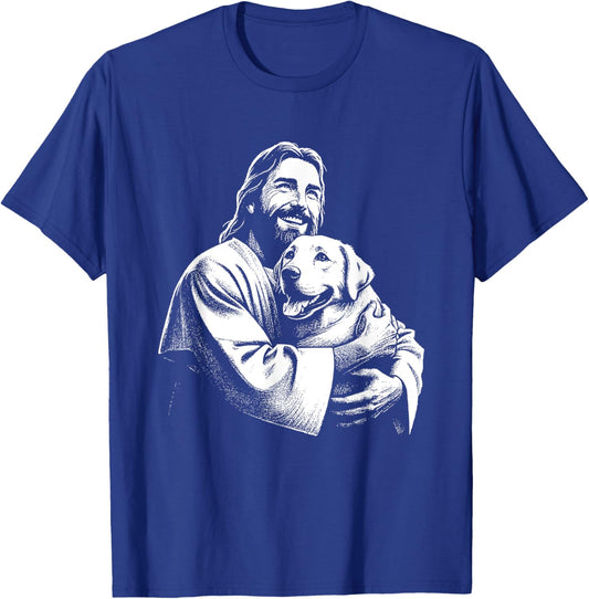 Jesus Labrador Dog - Funny Christian Religious Dog Lover Men Women Kids T-Shirt - T-Shirt | Royal