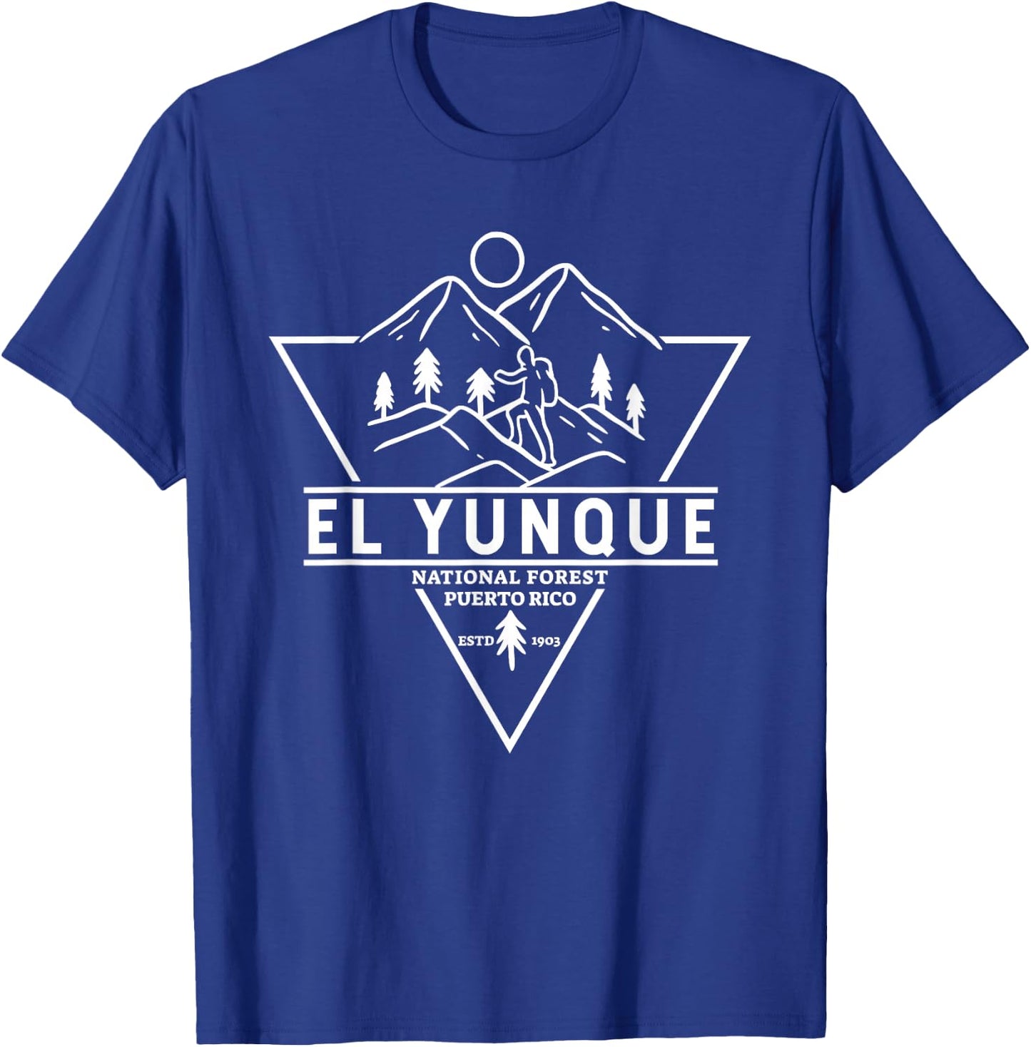 El Yunque National Forest Puerto Rico Badge T-Shirt - T-Shirt | Royal
