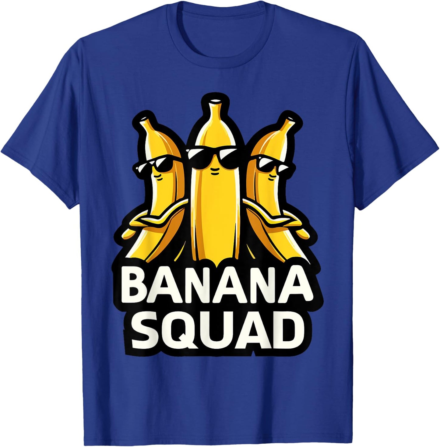 Banana Squad Funny Fruit Banana Lover Team Banana Crew T-Shirt - T-Shirt | Royal