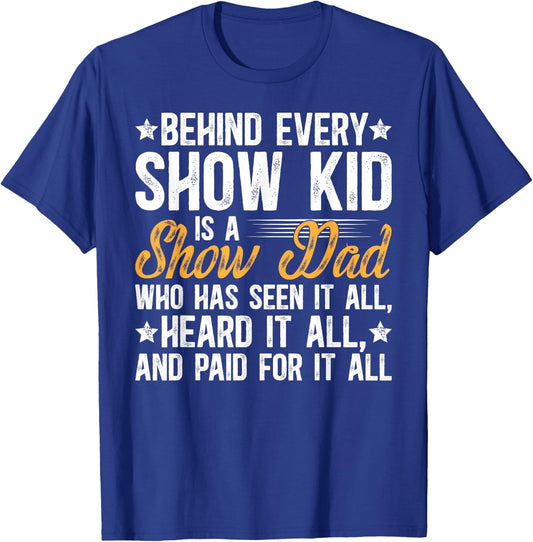 Funny Livestock Show Dad Funny Livestock Show Father T-Shirt - T-Shirt | Royal
