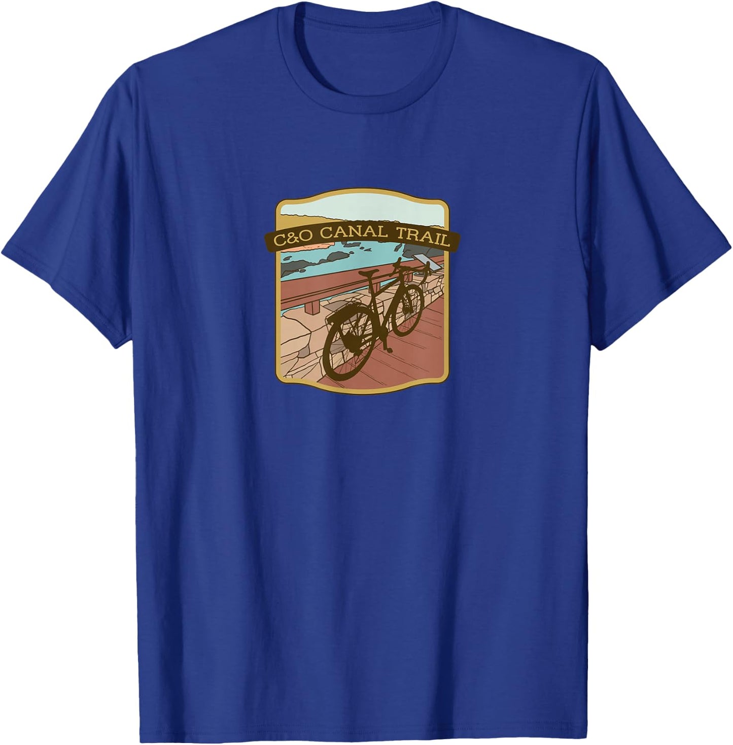 C&O Canal Trail cycling T-Shirt - T-Shirt | Royal