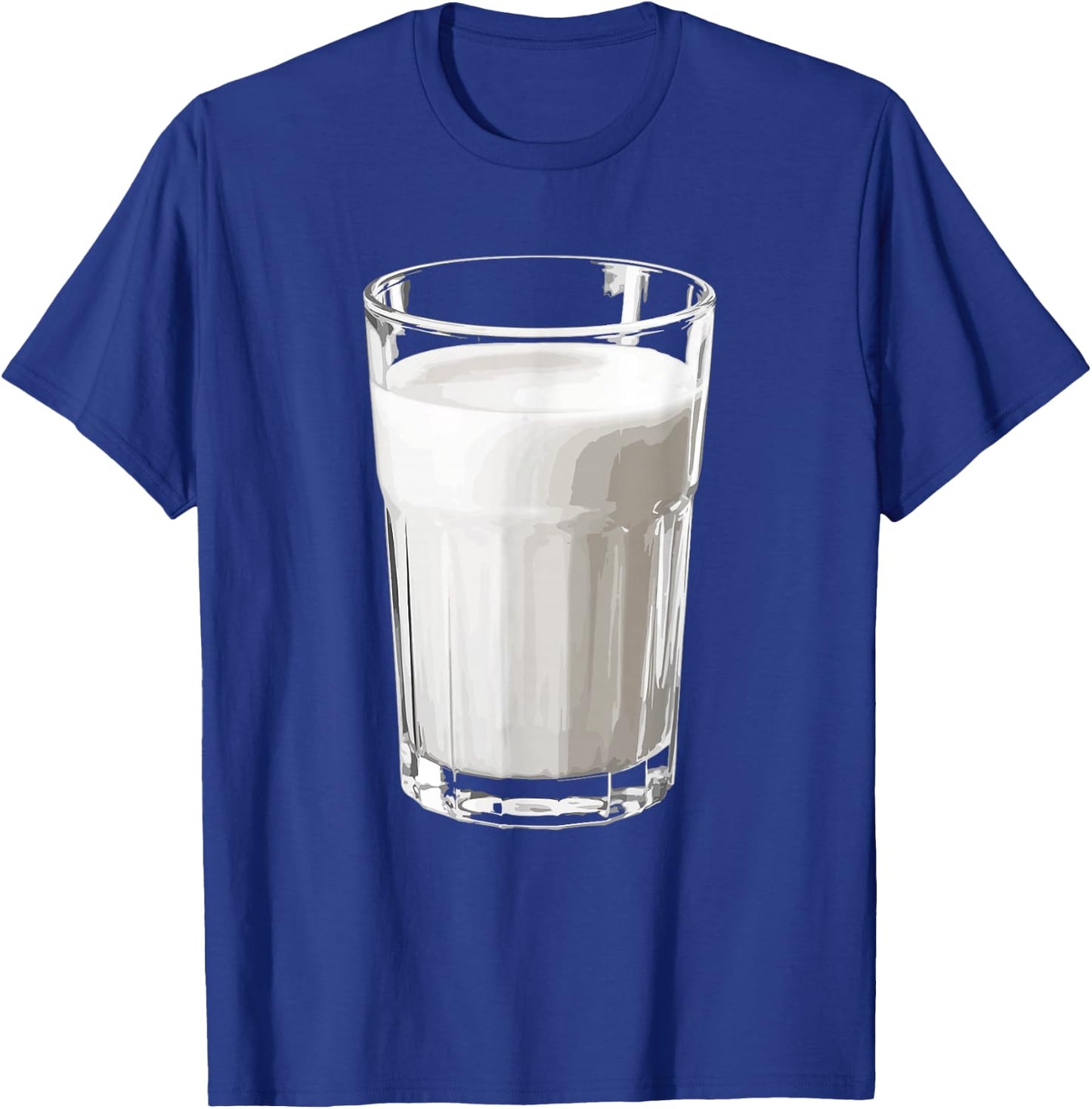 Glass Of Milk Shirt Adult Kids Men Women Glass Milk Costume T-Shirt - T-Shirt | Royal