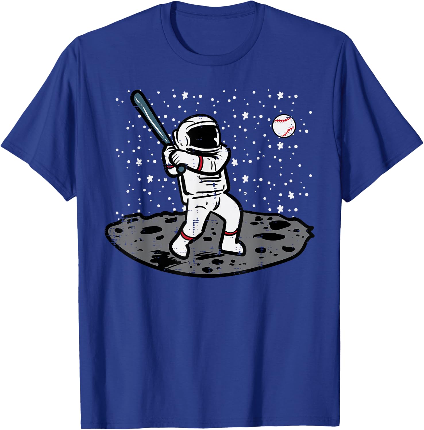 Astronaut Baseball Spaceman Space Galaxy Boys Kids Men Teens T-Shirt - T-Shirt | Royal