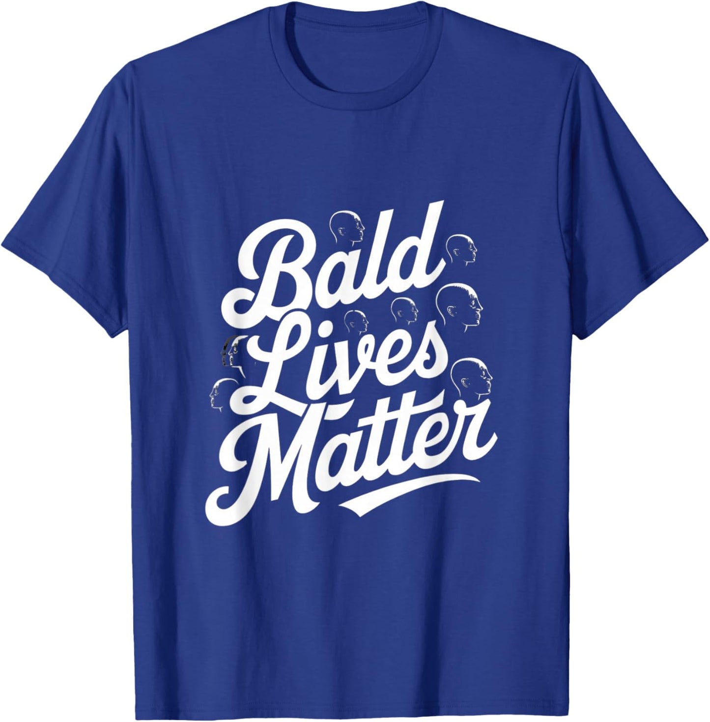 Vintage And Retro Funny Bald Men Quote Bald Lives Matter T-Shirt - T-Shirt | Royal