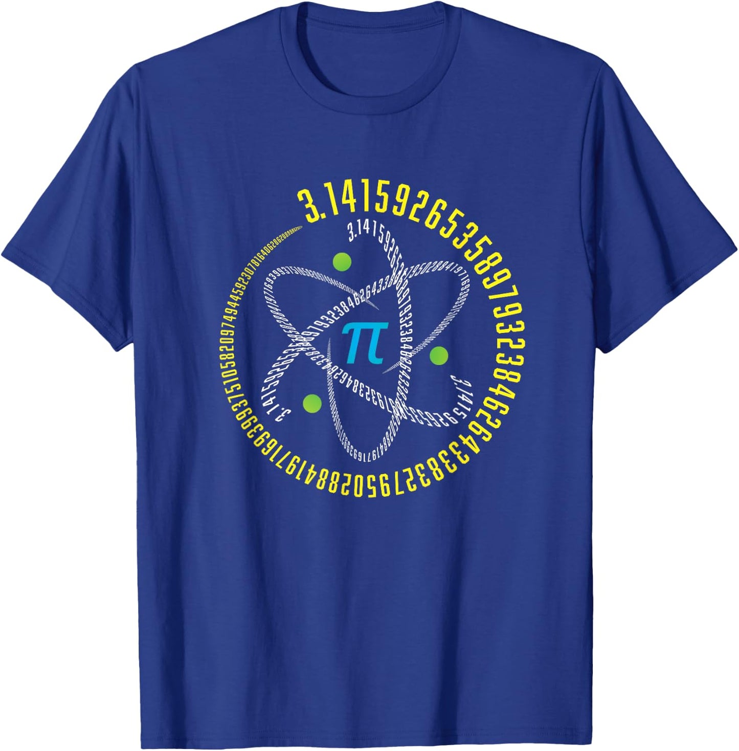 Math Geek Pi Day - Hey Teacher! Atom Pi Math Science STEM Gift 3.14 Pi Day T-Shirt - T-Shirt | Royal