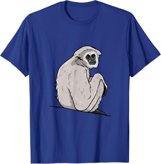 Gibbon Monkey T-Shirt - T-Shirt | Royal