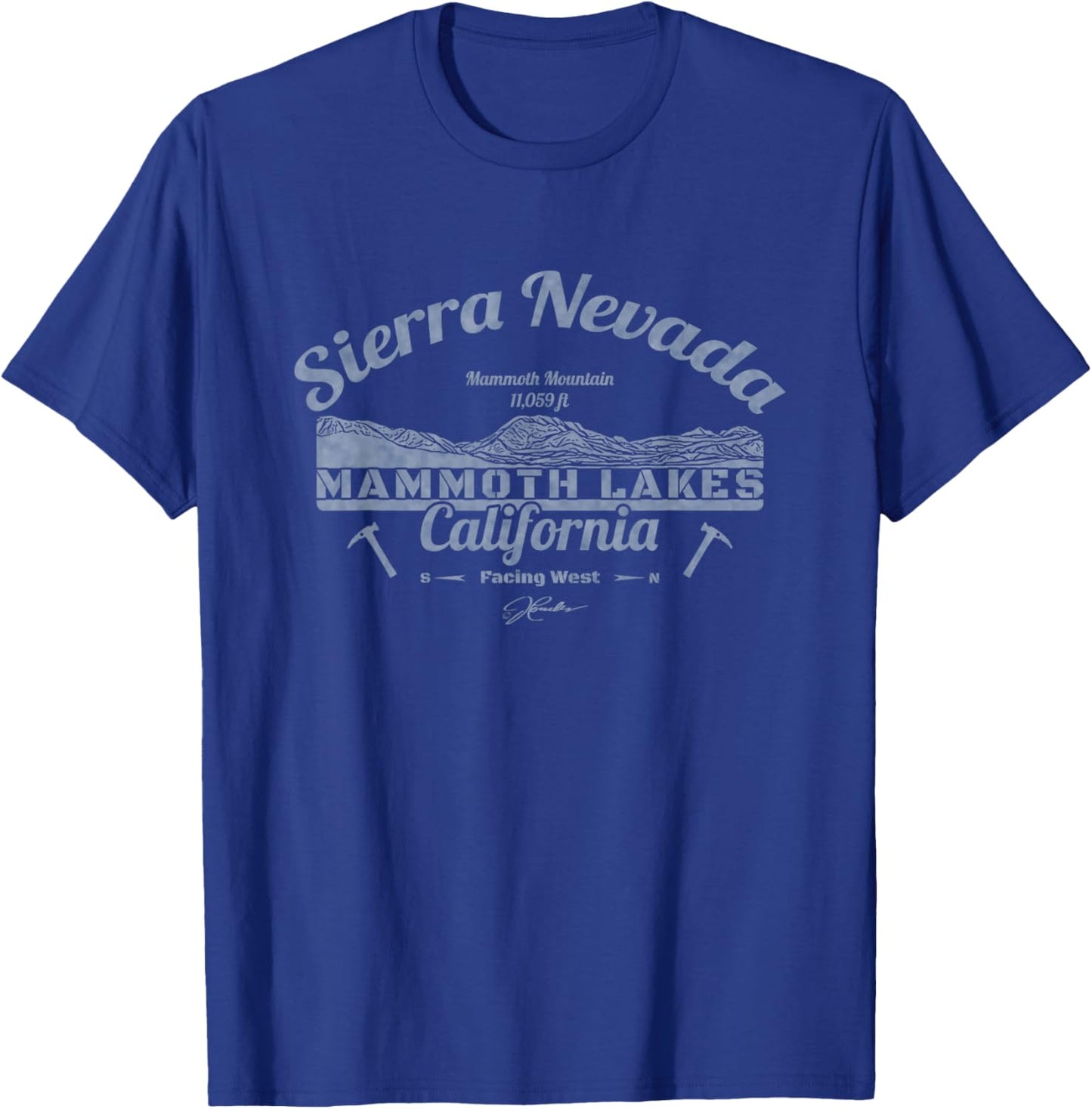 JCombs: Mammoth Lakes, CA with Mammoth Mountain T-Shirt - T-Shirt | Royal