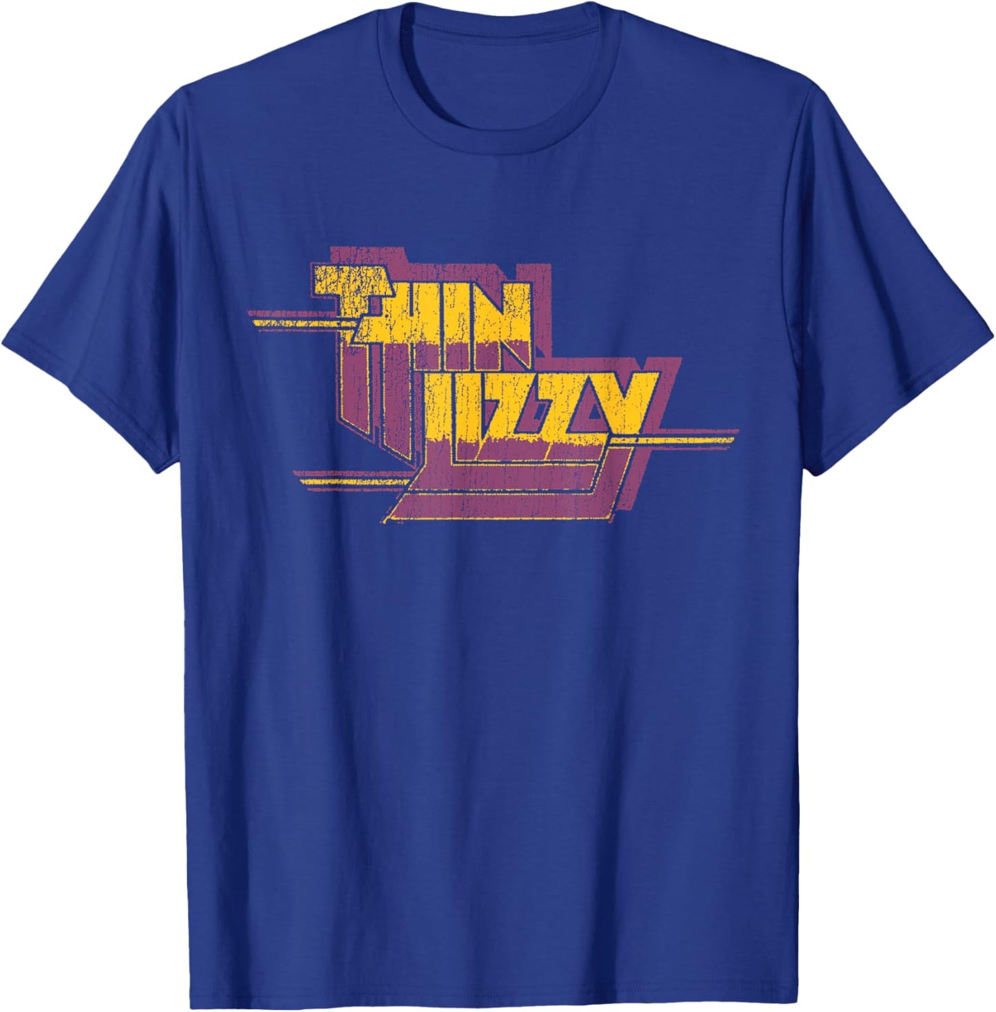 Thin Lizzy – Nightlife Album Distressed Red Logo T-Shirt - T-Shirt | Royal