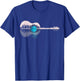 Guitar Lake Shadow Guitarists Musician Acoustic Guitar Lover T-Shirt - T-Shirt | Royal