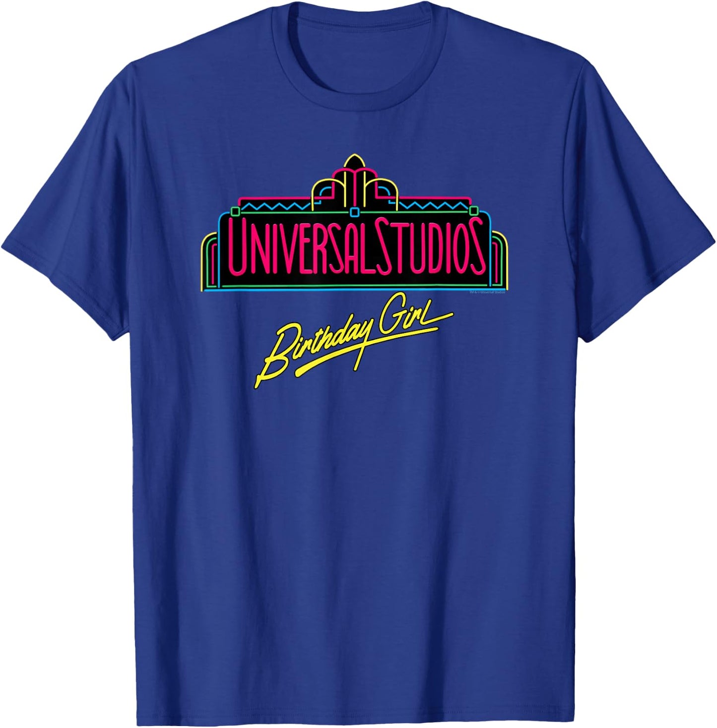 Universal Studios Marquee Birthday Girl T-Shirt - T-Shirt | Royal