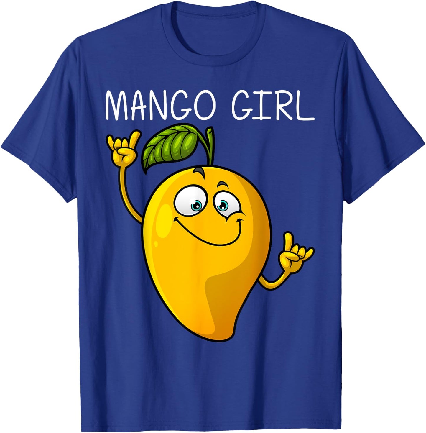 Cute Mango Design For Girls Kids Tropical Fruit Mango Lover T-Shirt - T-Shirt | Royal