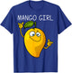Cute Mango Design For Girls Kids Tropical Fruit Mango Lover T-Shirt - T-Shirt | Royal