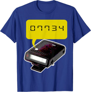 Old School Retro Tech 90s Pager Beeper Urban Phrase Hello T-Shirt - T-Shirt | Royal