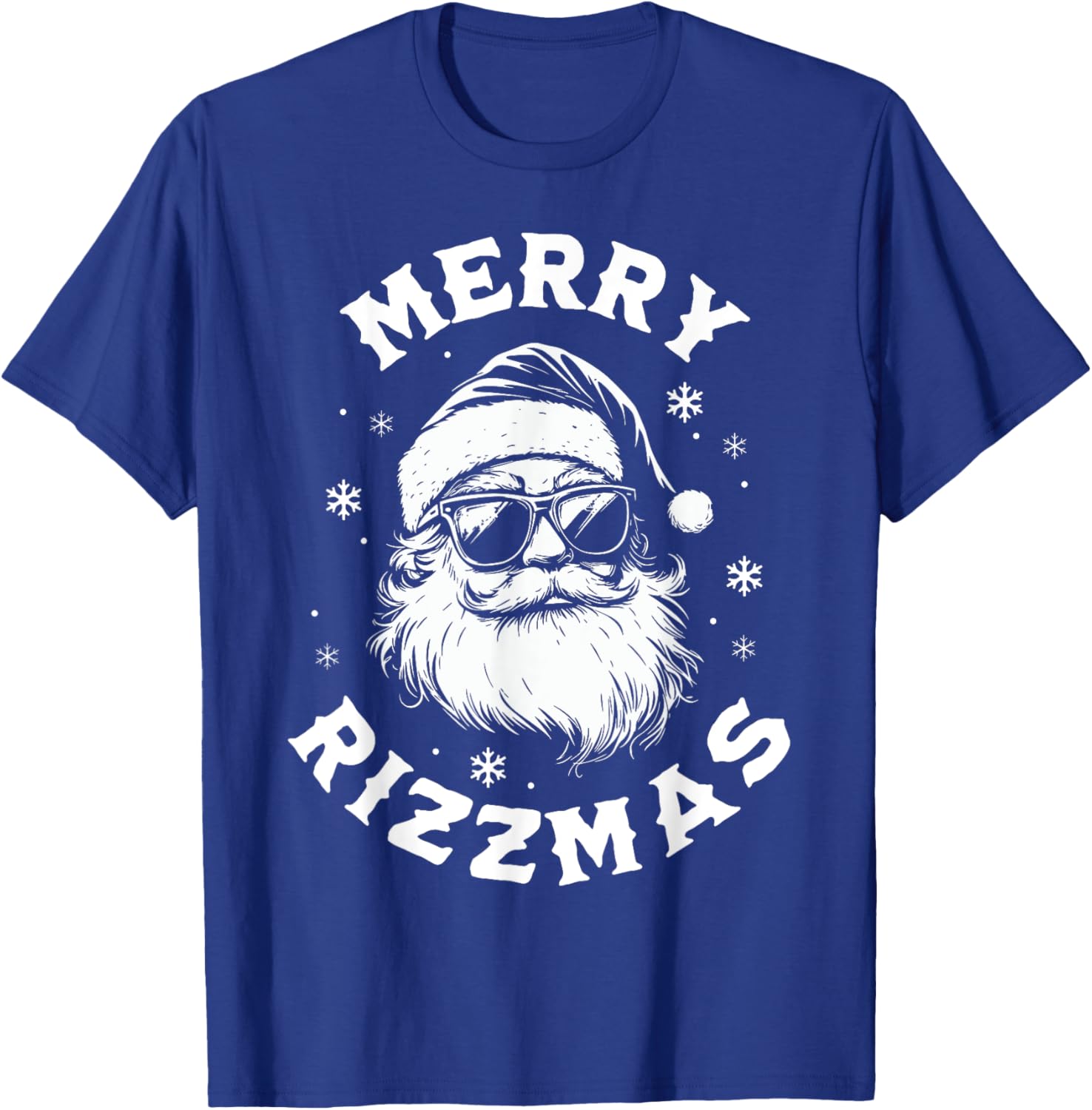Merry Rizzmas Kids Teens School Funny Christmas Santa Claus T-Shirt - T-Shirt | Royal