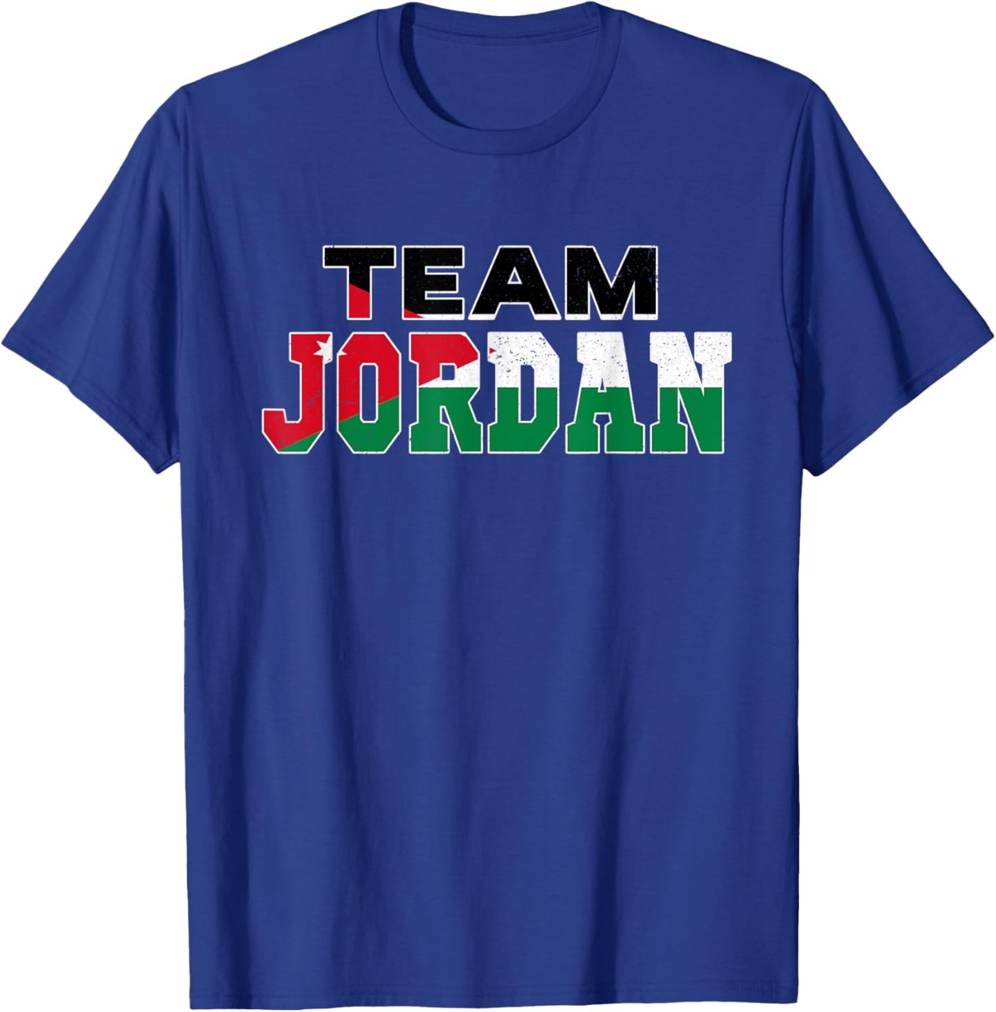 Team Patriotic Jordanian Flag Jordan T-Shirt - T-Shirt | Royal