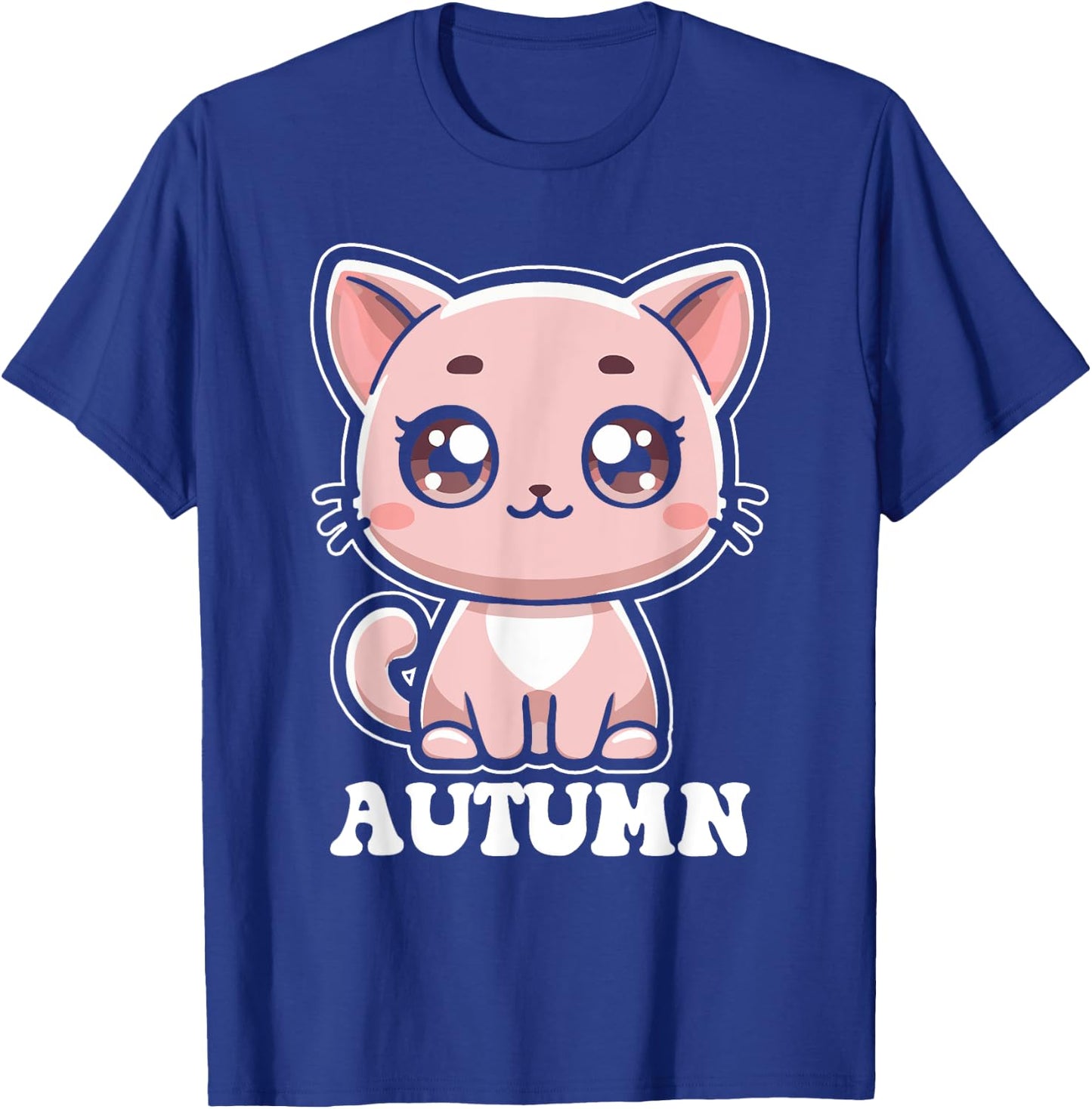 Autumn Cute Cat Kitten Design for Girls Name Autumn T-Shirt - T-Shirt | Royal