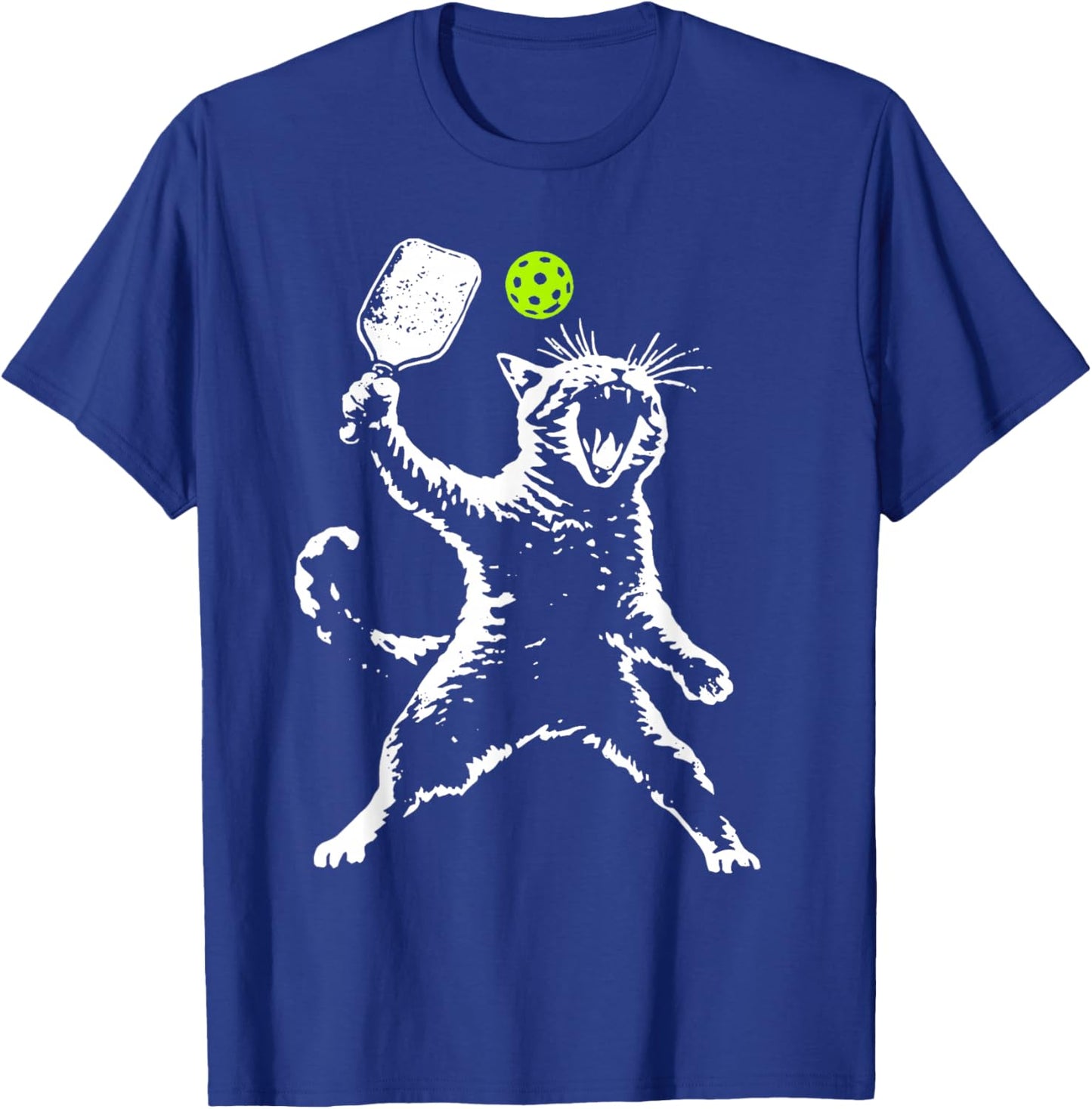 Cat Pickleball T-Shirt - T-Shirt | Royal