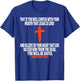 Romans 10:9 Bible Verses Scripture T-Shirt - T-Shirt | Royal