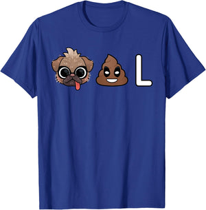 Marvel Studios Deadpool & Wolverine Dogpool Dog Poo L Emoji T-Shirt - T-Shirt | Royal