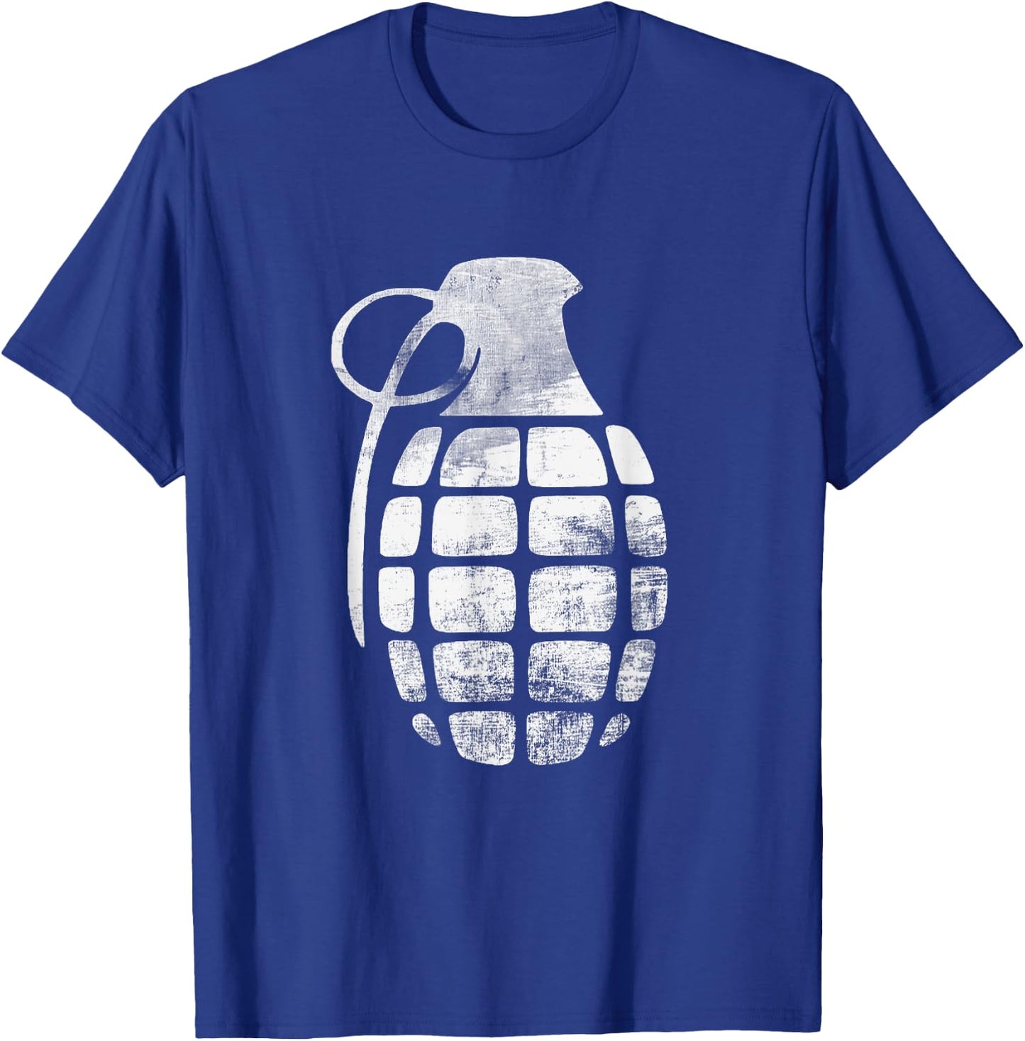 RETRO GRENADE BOMB - army war explosive T-Shirt - T-Shirt | Royal
