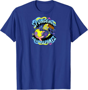 SpongeBob SquarePants Patrick & SpongeBob Friends Poster Raglan Baseball T-Shirt - T-Shirt | Royal