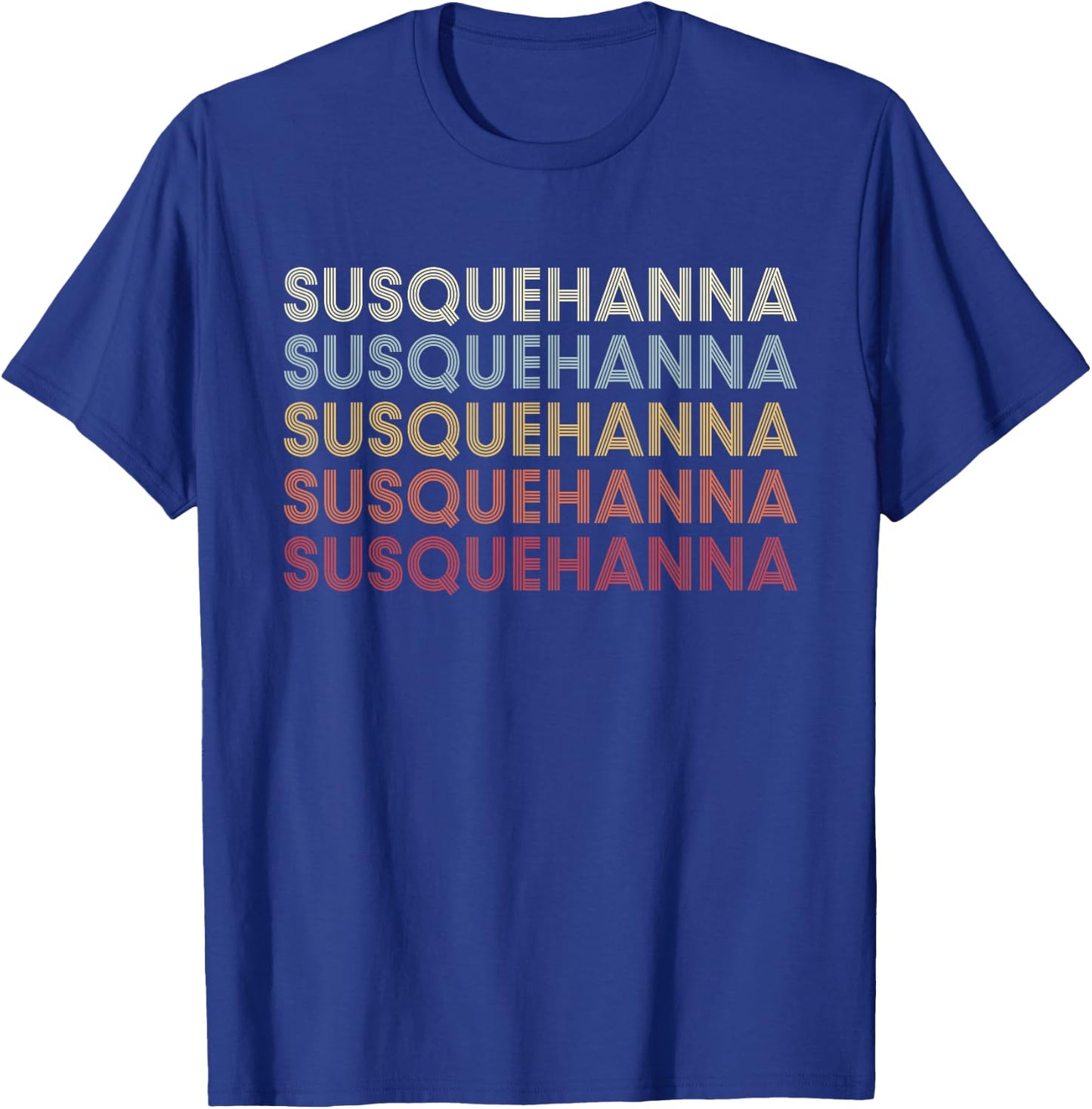 Susquehanna Pennsylvania Susquehanna PA Retro Vintage Text T-Shirt - T-Shirt | Royal
