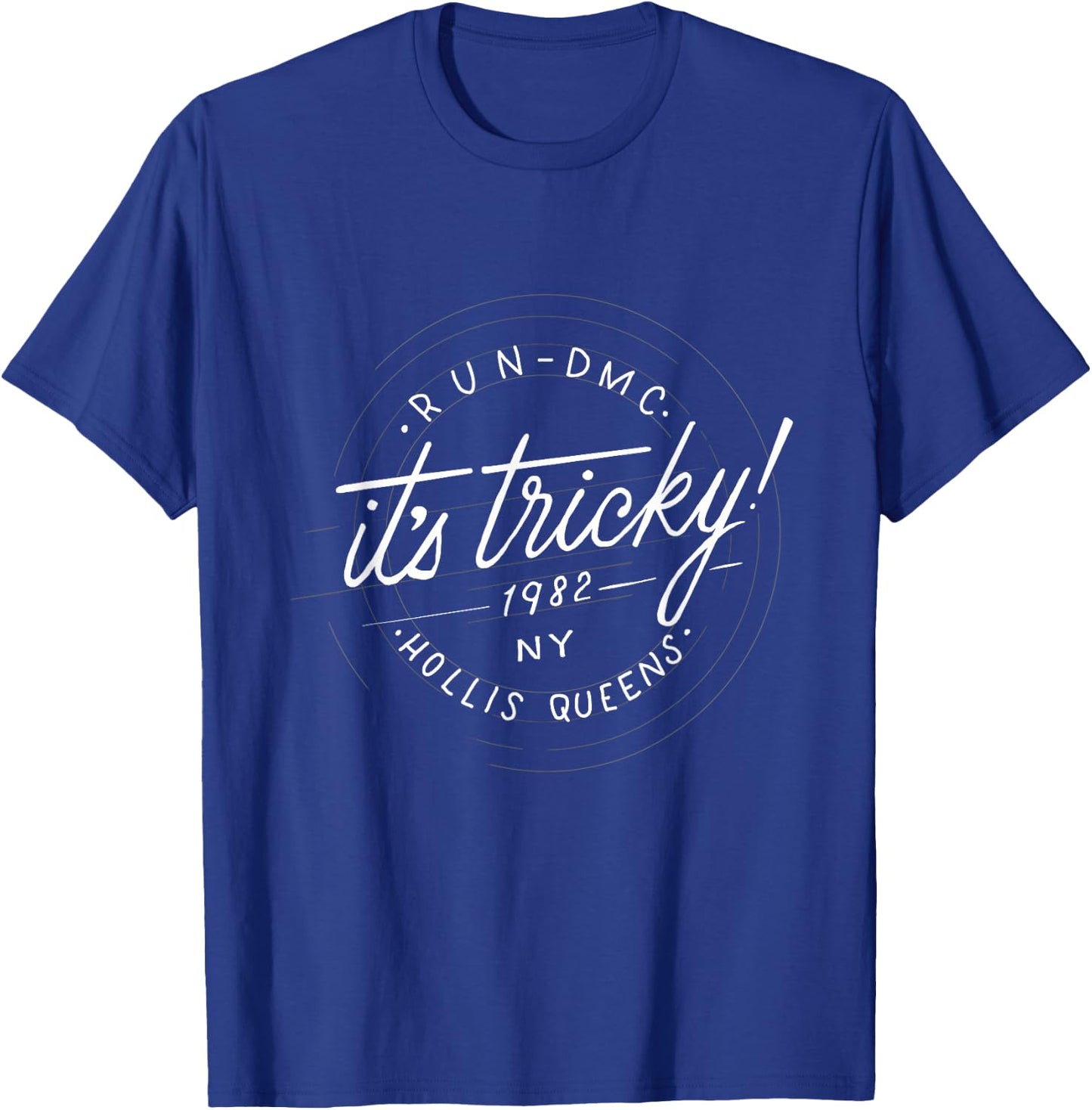 Run DMC It's Tricky 1982 Queens T-Shirt - T-Shirt | Royal