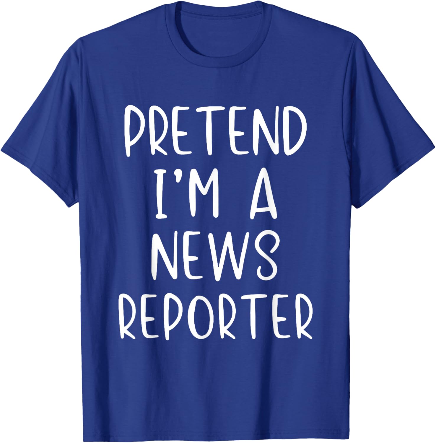 Pretend I'm A News Reporter Costume Halloween Simple Kid T-Shirt - T-Shirt | Royal