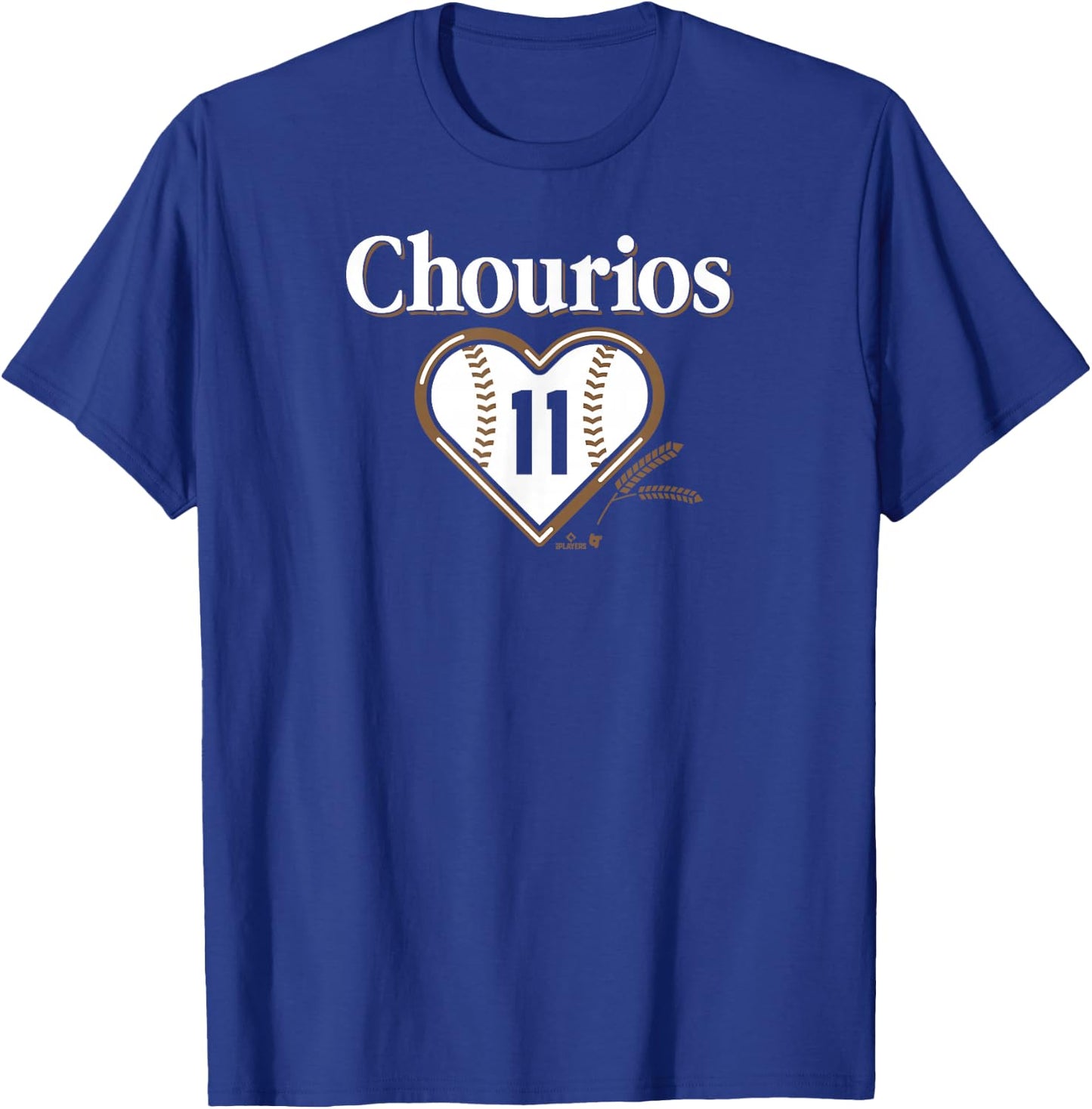 BreakingT - Jackson Chourio Chourios Milwaukee Baseball - Blue, Small, , Short Sleeve, Classic Fit, Polyester, Baseball Fans, Milwaukee Fans T-Shirt - T-Shirt | Royal