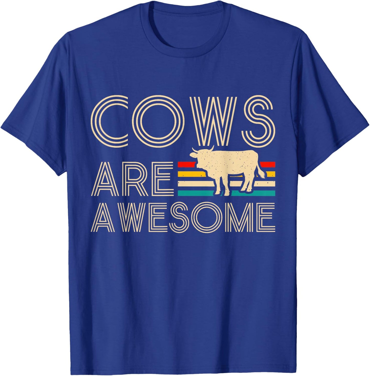 Cows Are Awesome T-Shirt - T-Shirt | Royal