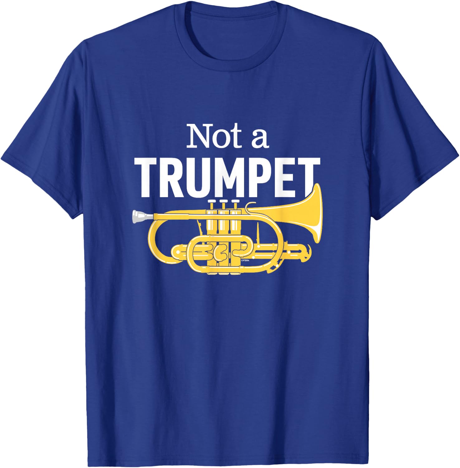 Funny Cornet Joke or Brass Band Humour Proud Cornet Players T-Shirt - T-Shirt | Royal