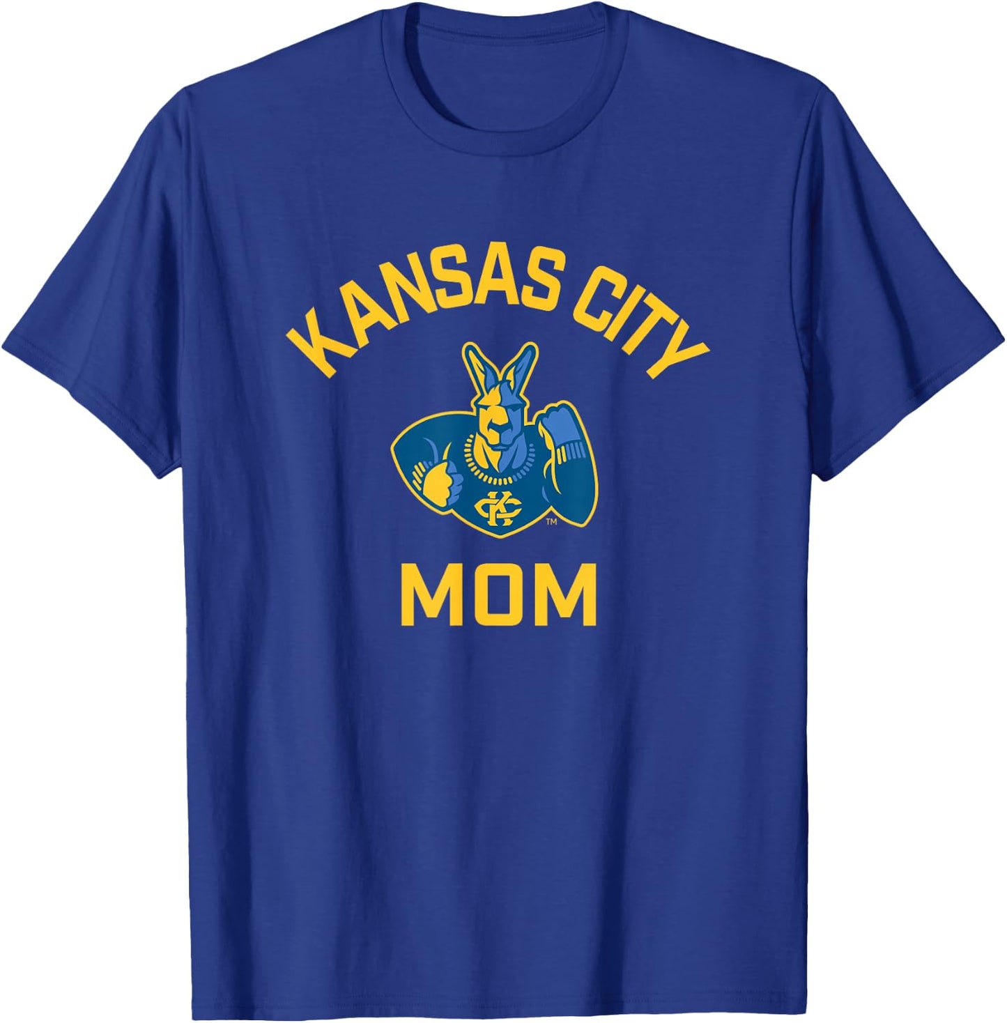 University of Missouri Kansas City UMKC Arched Mom T-Shirt - T-Shirt | Royal