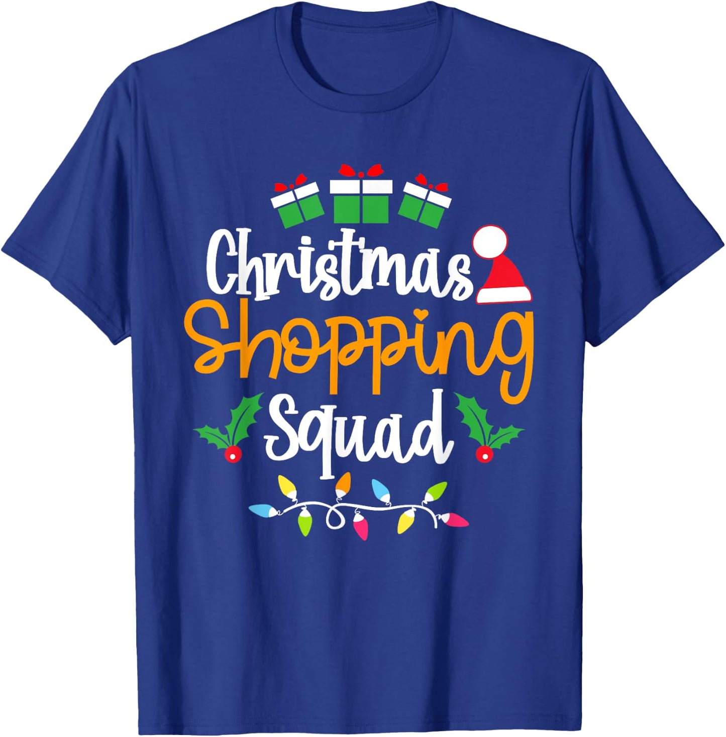 Christmas Shopping Squad Xmas Matching Christmas Family T-Shirt - T-Shirt | Royal